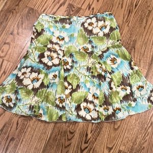 R.Q.T. Floral Print Skirt - Size 16